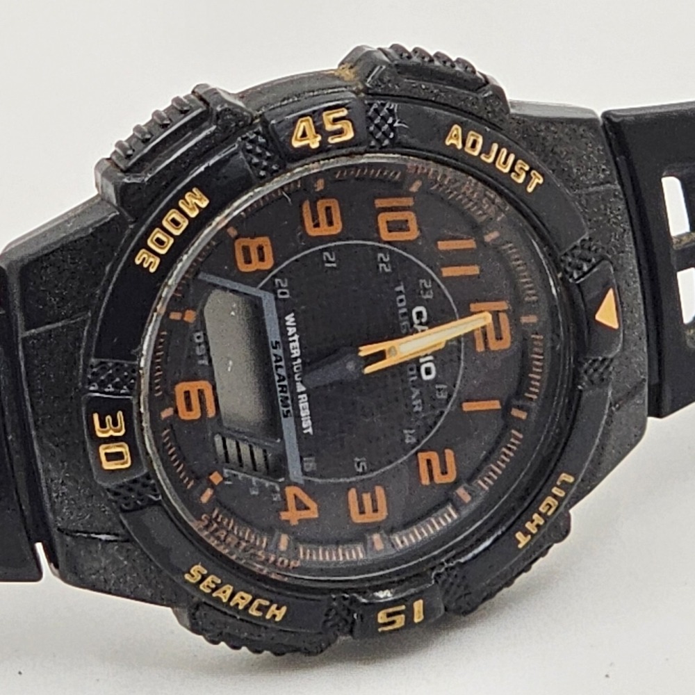 Casio AQ-S800W Ana-Digi Solar Watch 10 ATM Waterproof Used